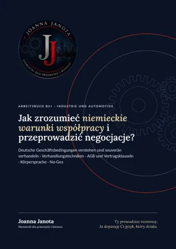 Podręcznik B2+ o negocjacjach i AGB